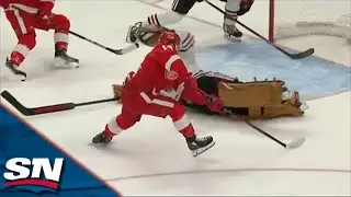 Robby Fabbri Picks Off Clearing Attempt & Dekes Around Marc-Andre Fleury