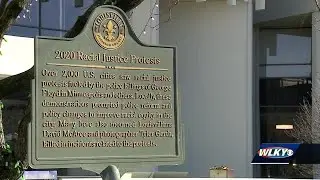 Historical marker honoring Breonna Taylor, racial justice movement unveiled in downtown Louisville