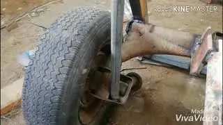 Самодельный (самосвальный)прицеп для тяжелого(любого типа) мотоблока Мотор Сич, часть2я!