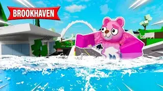 24 HORAS EN EL NUEVO BROOKHAVEN INUNDADO!