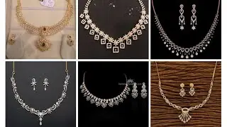22ct Gold whitestone necklace deisgns||partywear necklace designs latest models in gold