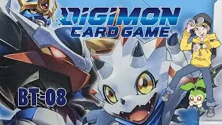 Digimon Card Game New Hero Booster Box Unboxing and Commentary [BT-08]
