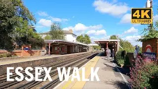[4K] 🇬🇧Theydon Bois in Essex on the London Underground/Tube @WalkingLondon_ 