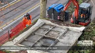 DEGRADO: DEMOLITA L&rsquo;EDICOLA DI VIA CAPPUCCINA | 24/01/2023