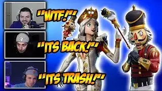 STREAMERS REACT TO *RARE* CRACKSHOT RETURNING AND CRACKBELLA SKIN! Fortnite Funny Moments!
