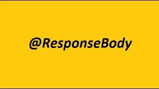 ResponseBody annotation in spring