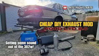 '97 Ford LTD 5.0 V8 gets a low-budget, DIY exhaust mod - making the little 302 Windsor sing!
