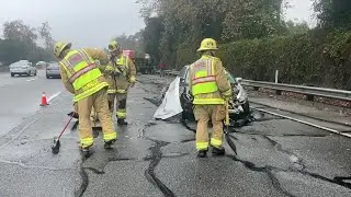 Wet weather impacts traffic in Santa Barbara County