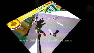 3D Interactive Floor Game   Alphabet Runner
