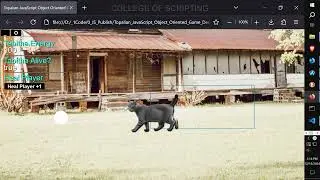 JavaScript Game Engine with Cat Moving