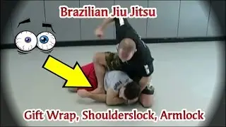 Brazilian Jiu Jitsu &clubs; Gift Wrap and Shoulderlock to Armlock