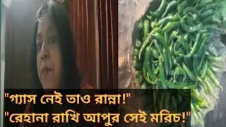 গ্যাসের সমস্যায় কষ্টে রান্না! রেহানা আক্তার রাখি আপুর ভাইরাল মরিচ পেলাম | Single Mother Daily Vlog