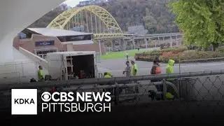 Construction on Point State Park is ahead of schedule