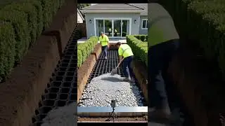 A smart grading method that saves you yards and work! #homeimprovement  #genius
