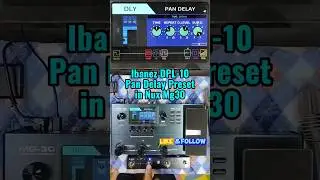 Ibanez DPL-10 Pan Delay Preset in Nux Mg30 #guitarpedals #guitareffects #effectspedals #shorts
