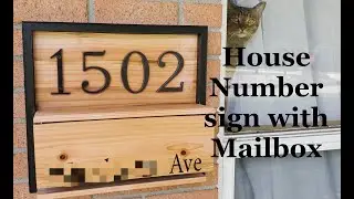 Scrap Wood Project:  House Number sign with Mailbox