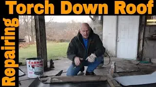 Flat Roof Repair - How to make a repair on a Torch Down Rubber Roof