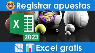 😎🤓📝Registrar APUESTAS deportivas 📈EXCEL f&aacute;cil de usar ⭐2023⭐