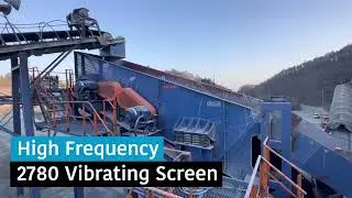 2780 Vibrating Screen Operating in Aggregate Production Quarry site