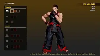 FATAL FURY: City of the Wolves - Color Edit Mode Formula - Mark of the Wolves Kim Dong Hwan