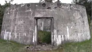 HD old antiaircraft position FlakBunker in Prignitz Brandenburg, military object