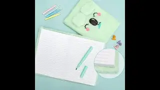 EXERZ A5 Notebook - Mint Green Koala - pop up ears
