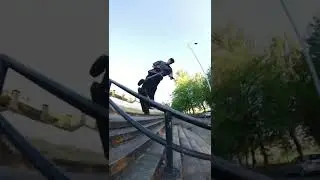 Smooth street rail on scooter!