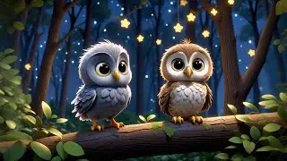 Two Baby Owls Count the Stars | Nighttime Counting Song for Kids | Nursery Rhymes and Baby Songs