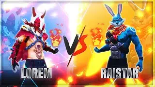 RAISTAR VS LOREM | AWM GOD VS INDIAN ONE TAP KING - BEST 1V1 ROOM