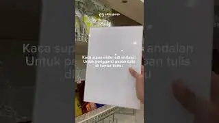 Glassboard superwhite rekomendasi utama pengganti papan tulis kantor kamu #tokokacamedan #eliteglass