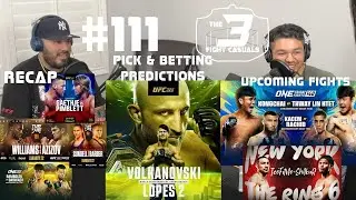 The 3 Fight Casuals #111 UFC 325 Alexander Volkanovski vs Diego Lopes 2 PICK & BETTING PREDICTIONS