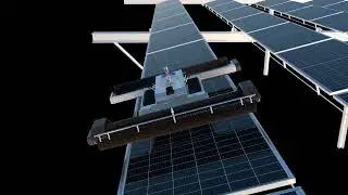 Self-charging solar clean robot.#solarcleaningrobot #solarcleanrobot #solarcleaner #solarcleaning