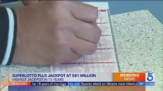 California&rsquo;s Super Lotto Plus draw game reaches highest amount in 15 years