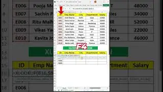 ✅A cool XLOOKUP 💯😱 #excel #office #spreadsheet
