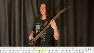 Myrath- Desert Call (bass cover with on-screen tabs)