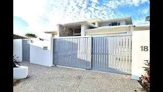 Double Telescopic Sliding Gate Gold Coast Habitat Gates Aluminium Metal Powder Coated Consetina Bi F