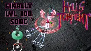 Finally getting level 100 with Sorceress and testing out potions in Halls of Torment