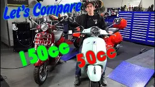 New 2020 Vespa Primavera iGet Fuel Injected 50cc compared to Primavera 150