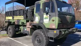 Военный лёгкий средний тактический грузовик Stewart & Stevenson M1078 с возможностью поворота на ...