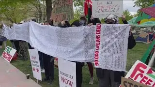 Pro-Palestinian, anti war and anti-Semitism protest camp erected near Idaho Capitol