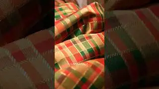 Drape in this luxurious handpicked Kanchipuram Silk Checks Multicolor Saree this festive season.