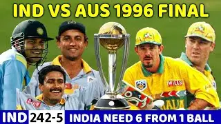 INDIA VS AUSTRALIA 19TH MATCH 1996 FULL MATCH HIGHLIGHT MOST SHOCKING MATCH EVER 🔥 😳