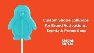 Sparko Sweets Custom Shape Lollipops for Brand Activations, Corporate Events, and Promotions