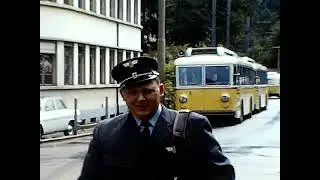 STI Bus Uniformen und Überschwemmungen super 8 Film Zeitgeschichte Thun Berner Oberland