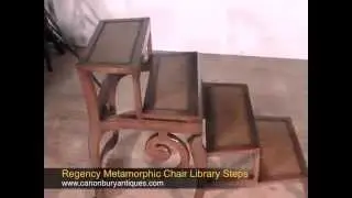 Regency Metamorphic Chair Library Steps