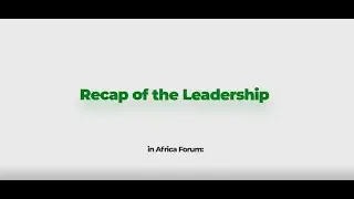 Leadership in Africa 2025: Entrepreneurship in Africa