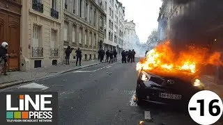 Gilets jaunes Acte 4 - La col&egrave;re populaire ne faiblit pas / Paris - France 08 d&eacute;cembre 2018