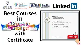 LinkedIn Graphics Design Course with Certificate || E-skill India FREE Certificate || Graphic Design