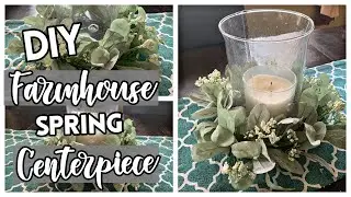 DIY FARMHOUSE SPRING TABLETOP DECOR | BIG LOTS DUPE DIY UNDER $10!!