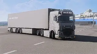 ETS2 1.57 Realistic Driving | Epic Van de Wiel Daf XF 106 | Steering Wheel Gameplay